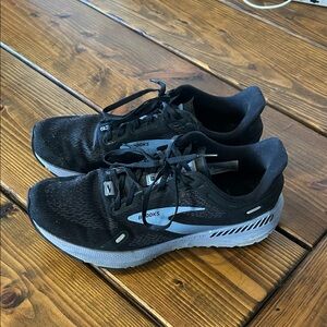 Brooks Black and White Athletic Shoes